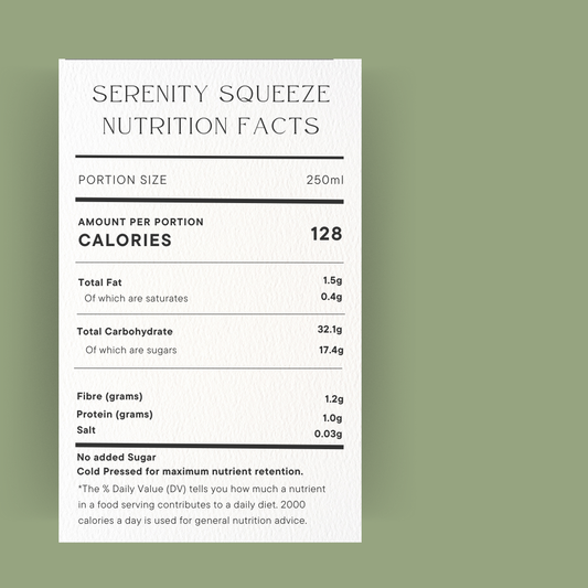 SERENITY SQUEEZE JUICE